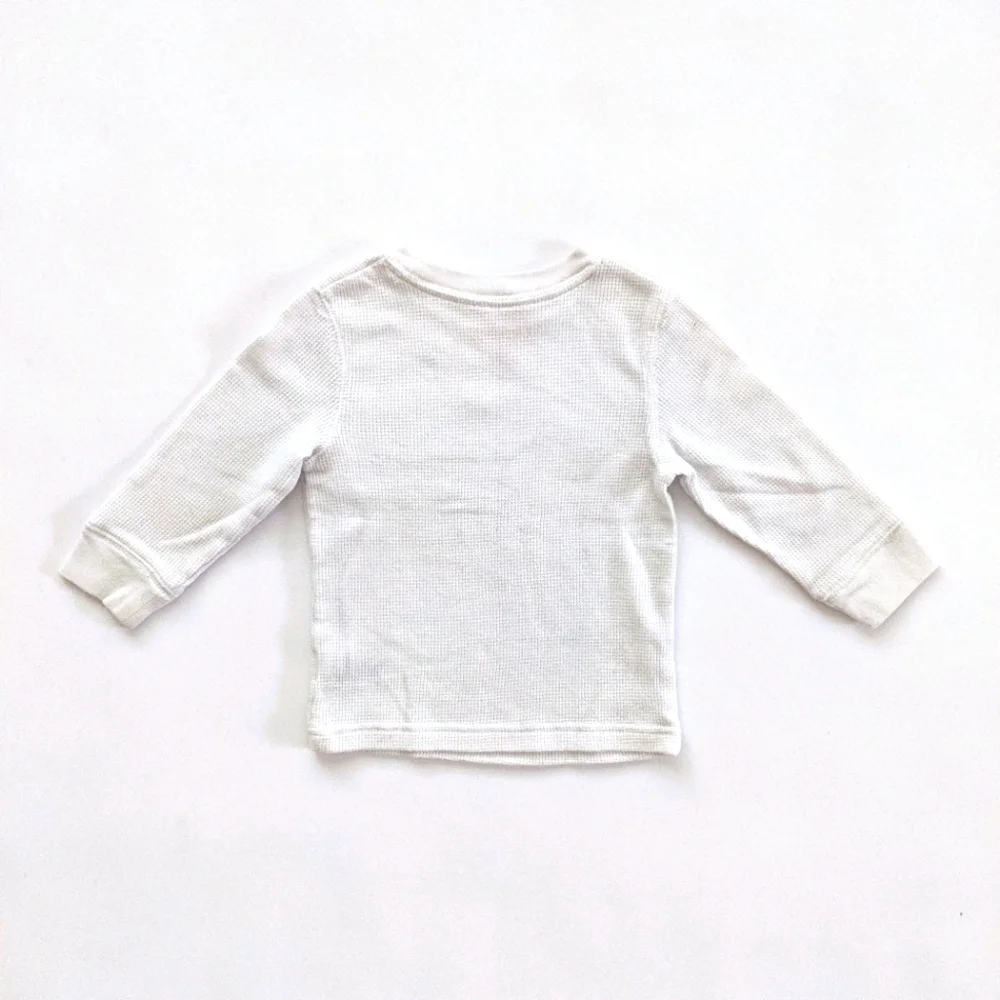 Cat & Jack White Long Sleeve Thermal Shirt